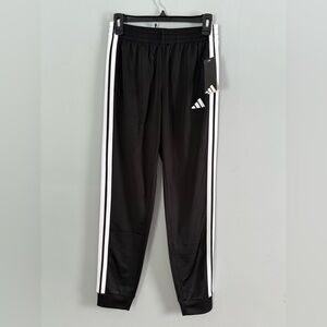 Adidas Essential 3S Jogger Boys Sz L(14-16) NWT Activewear Black and White